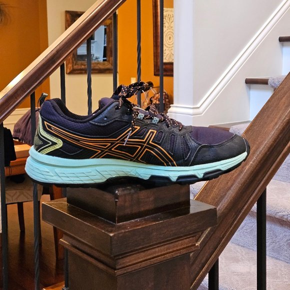 Asics Women's GEL Venture-7 Running Shoes, Black, Sz 9 - Picture 8 of 16